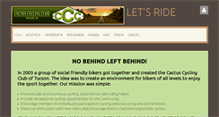 Desktop Screenshot of cactuscycling.org